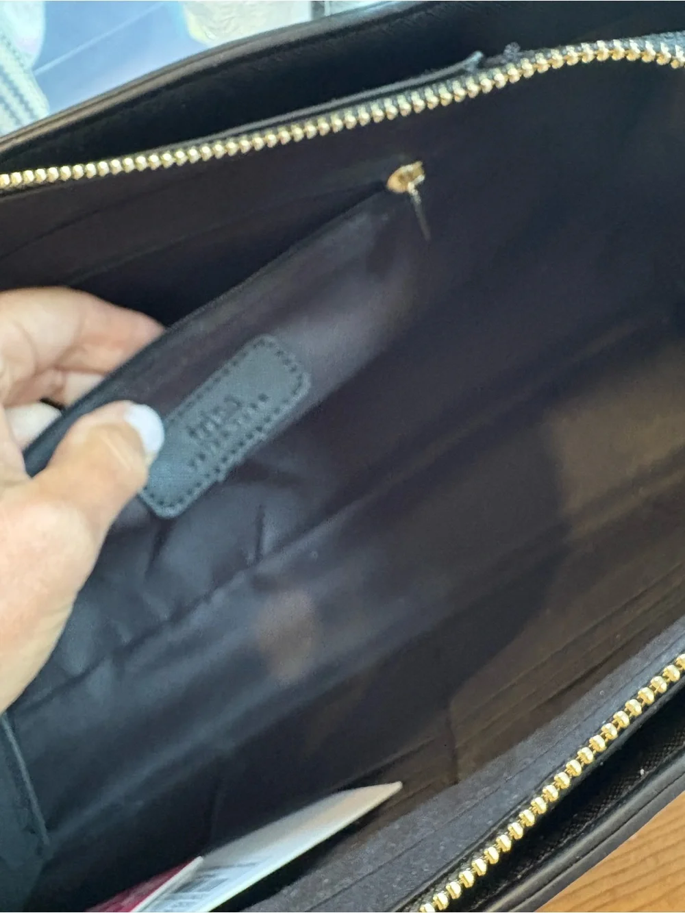 Trina Turk Black and Cream Two-Tone Satchel